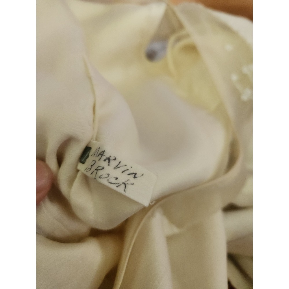 60s Ivory Wiggle Dress With‎ Jacket - Picture 8 of 8